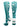 MadSportsStuff socks Teal/White / Large Crazy Socks with Stars Over the Calf Socks (multiple colors)