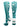 MadSportsStuff socks Teal/White / Large Crazy Socks with Stars Over the Calf Socks (multiple colors)