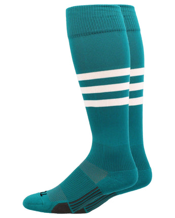 Dugout 3-Stripe Baseball & Softball Socks