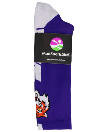 MadSportsStuff socks Tigers Logo Athletic Crew Socks (multiple colors)
