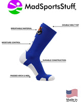 MadSportsStuff socks Tigers Logo Athletic Crew Socks (multiple colors)