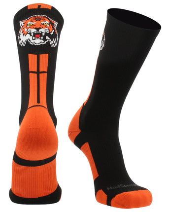 MadSportsStuff socks Tigers Logo Athletic Crew Socks (multiple colors)
