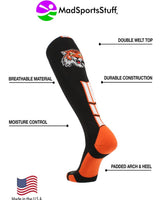 MadSportsStuff socks Tigers Logo Over the Calf Socks