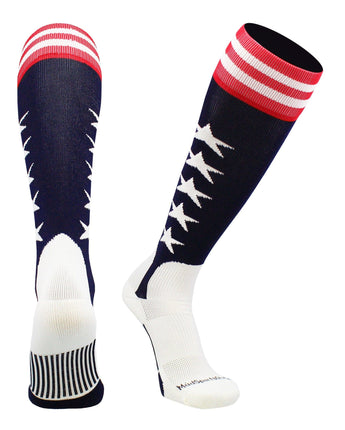 MadSportsStuff socks USA Flag Baseball Patriotic Stirrups Socks with Stars and Stripes