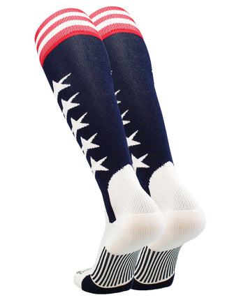MadSportsStuff socks USA Flag Baseball Patriotic Stirrups Socks with Stars and Stripes