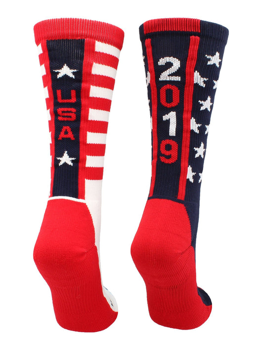 MadSportsStuff socks USA Pride Athletic Crew Socks - Limited Edition