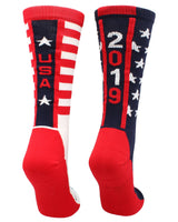 MadSportsStuff socks USA Pride Athletic Crew Socks - Limited Edition