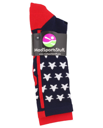 MadSportsStuff socks USA Pride Athletic Crew Socks - Limited Edition