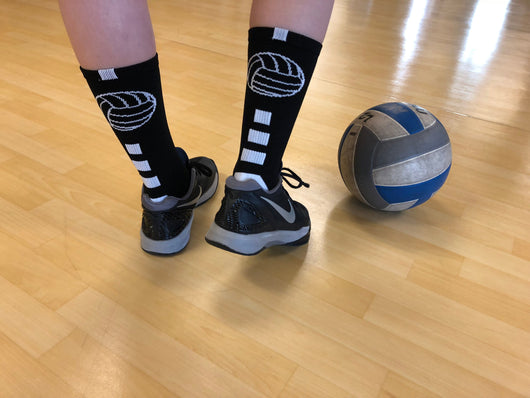 MadSportsStuff socks Volleyball Logo Crew Socks (multiple colors)