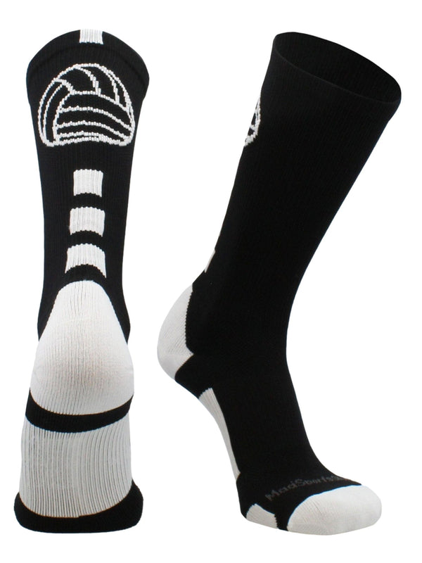 MadSportsStuff socks Volleyball Logo Crew Socks (multiple colors)