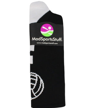MadSportsStuff socks Volleyball Logo Crew Socks (multiple colors)