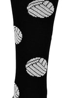MadSportsStuff socks Volleyball Socks with Volleyball Print Over the Calf