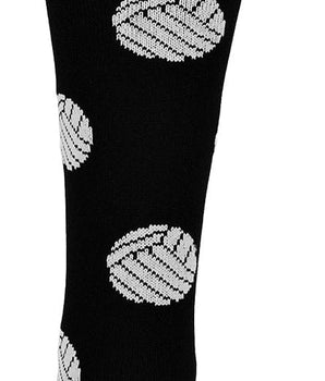 MadSportsStuff socks Volleyball Socks with Volleyball Print Over the Calf
