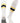 MadSportsStuff socks White/Gold/Black / Medium Striped Baseball Socks Over the Calf Dugout Pattern E