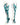 MadSportsStuff socks White/Teal/Black / Large Flame Socks Athletic Over the Calf Socks (multiple colors)