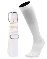 MadSportsStuff socks White / X-Large Pro Line Baseball Socks and Belt Combo Youth and Adult