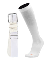 MadSportsStuff socks White / X-Large Pro Line Baseball Socks and Belt Combo Youth and Adult