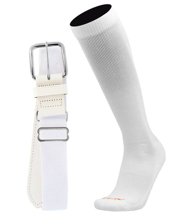 MadSportsStuff socks White / X-Large Pro Line Softball Socks and Belt Combo Youth and Adult