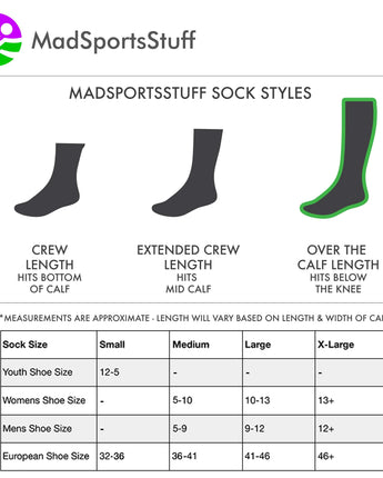 MadSportsStuff socks Wild Horses Equestrian Athletic Over the Calf Socks