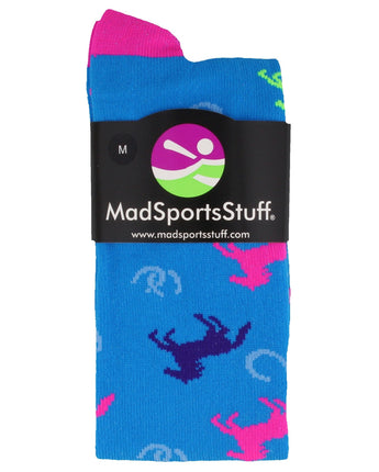 MadSportsStuff socks Wild Horses Equestrian Athletic Over the Calf Socks