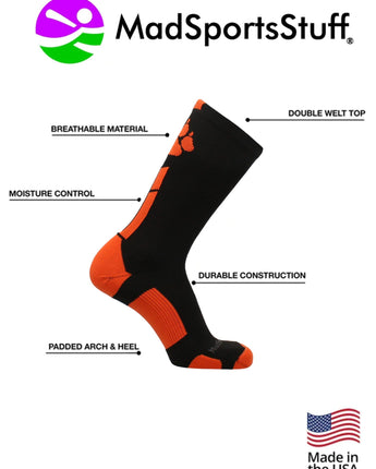 MadSportsStuff socks Wild Paws Athletic Crew Socks (multiple colors)