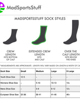 MadSportsStuff socks Wild Paws Athletic Crew Socks (multiple colors)