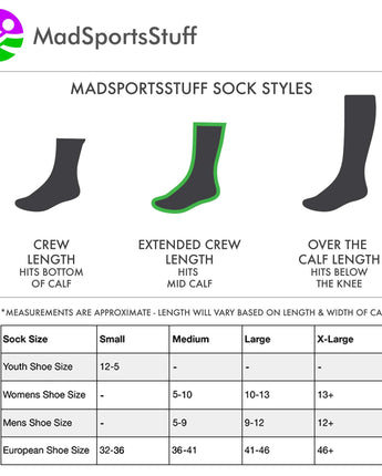 MadSportsStuff socks Wild Paws Athletic Crew Socks (multiple colors)