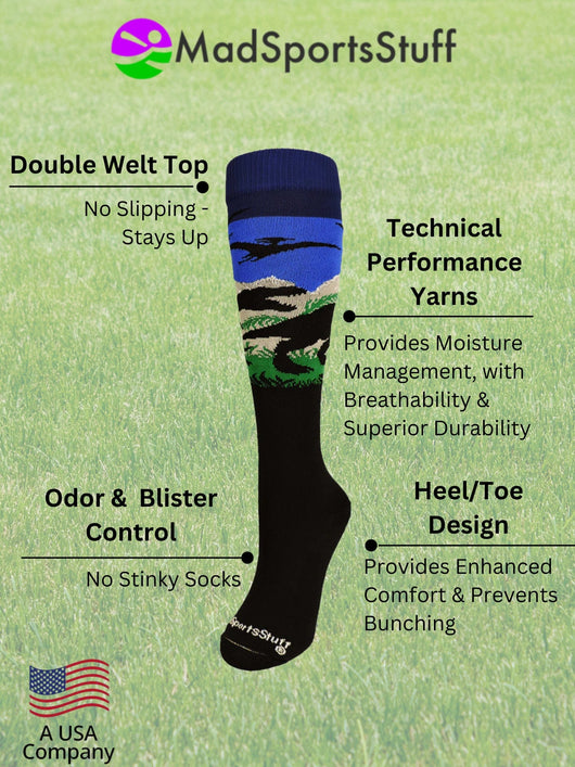 MadSportsStuff socks Wild T-Rex Dinosaur Socks Over the Calf