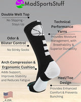 MadSportsStuff socks Youth Basketball Shorts & Socks Set – Athletic Performance Gear for Boys & Girls