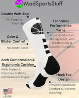 MadSportsStuff socks Youth Basketball Shorts & Socks Set – Athletic Performance Gear for Boys & Girls