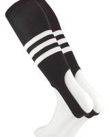 MadSportsStuff stirrups Black/White / Large Striped Baseball Stirrups Pattern B