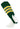 MadSportsStuff stirrups Dark Green/Gold/White / Large Striped Baseball Stirrups Pattern D