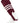 MadSportsStuff stirrups Maroon/White / Large Striped Baseball Stirrups Pattern B