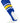 MadSportsStuff stirrups Royal/Gold/White / Large Striped Baseball Stirrups Pattern E