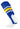 MadSportsStuff stirrups Royal/Gold/White / Large Striped Baseball Stirrups Pattern E