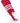 MadSportsStuff stirrups Scarlet/White / Large Striped Baseball Stirrups Pattern B