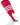 MadSportsStuff stirrups Scarlet/White / Large Striped Baseball Stirrups Pattern B