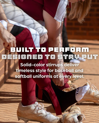 MadSportsStuff stirrups Striped Baseball Stirrups Pattern D