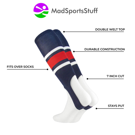 MadSportsStuff stirrups Striped Baseball Stirrups Pattern E