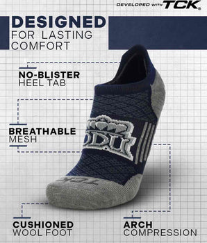 TCK athletic>fan-socks>mens>golf Old Dominion Monarchs Tour No Show Tab Socks - Made in USA