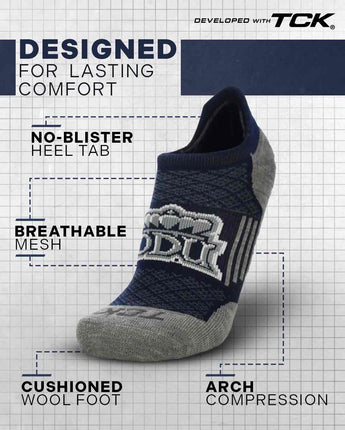 TCK athletic>fan-socks>mens>golf Old Dominion Monarchs Tour No Show Tab Socks - Made in USA