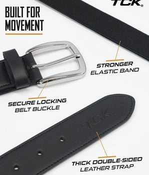 TCK belt Baseball Belt & Softball Belt – Pro-Fit Stretch with Durable Buckle