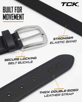 TCK belt Baseball Belt & Softball Belt – Pro-Fit Stretch with Durable Buckle