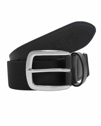 TCK belt Black / Adult Baseball Belt & Softball Belt – Pro-Fit Stretch with Durable Buckle