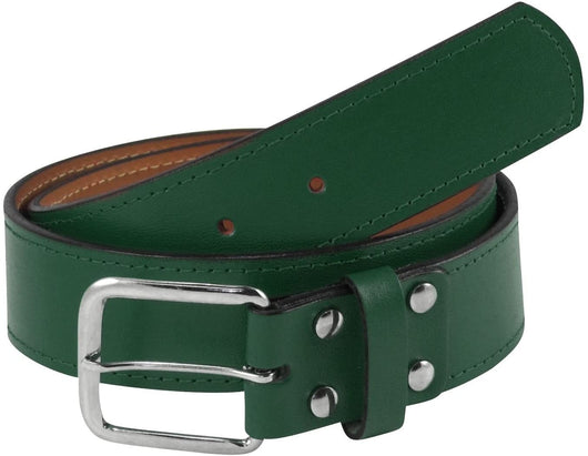 TCK belt Dark Green / 30" Premium Leather Baseball Belts Softball Belts