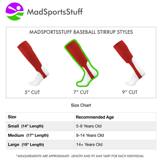 TCK customizable socks Custom Baseball Stirrups Pattern B