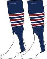 TCK customizable socks Custom Baseball Stirrups Pattern D