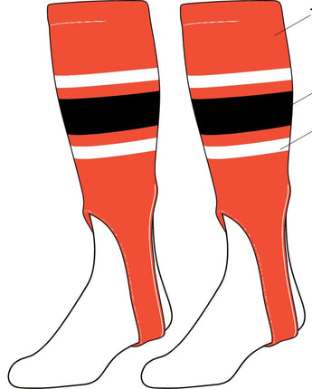 TCK customizable socks Custom Baseball Stirrups Pattern E