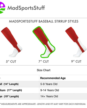 TCK customizable socks Custom Baseball Stirrups Pattern E