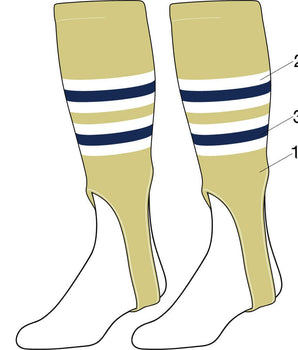 TCK customizable socks Custom Baseball Stirrups Pattern I